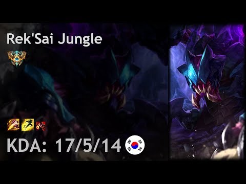 Rek'Sai Jungle vs Jarvan IV - KR Challenger Patch 7.17