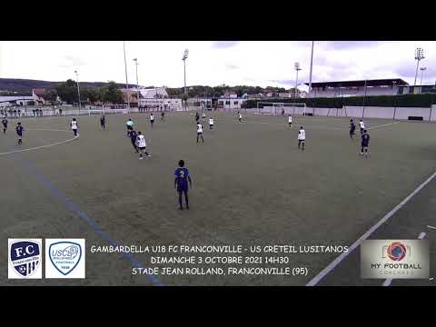 DIMANCHE 3 OCTOBRE 2021 GAMBARDELLA U18 FC FRANCONVILLE - US CRETEIL LUSITANOS LES BUTS