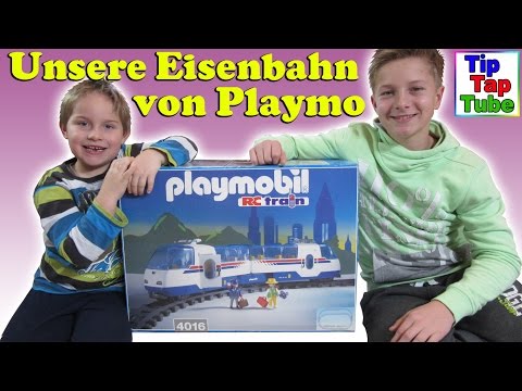 Playmobil 4016 Eisenbahn RC Train Unboxing Video Spielzeug auspacken und spielen Kinderkanal
