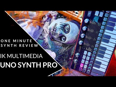 ONE MINUTE SYNTH REVIEW!!! Ep. 22 IK Multimedia Uno Synth Pro Desktop (Halloween Special)