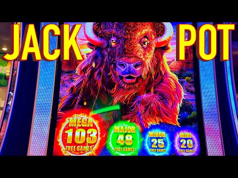 I BOUGHT A BONUS ON BUFFALO AND GOT A JACKPOT!!!!!!!!!!!!!!