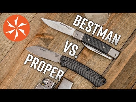 Slipjoint Showdown: LionSteel BestMan VS Benchmade Proper - Available at KnifeCenter.com