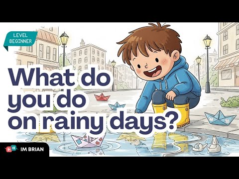 Rainy Day English – Feelings, Activities & Funny Stories  | Easy English Conversation for Beginners