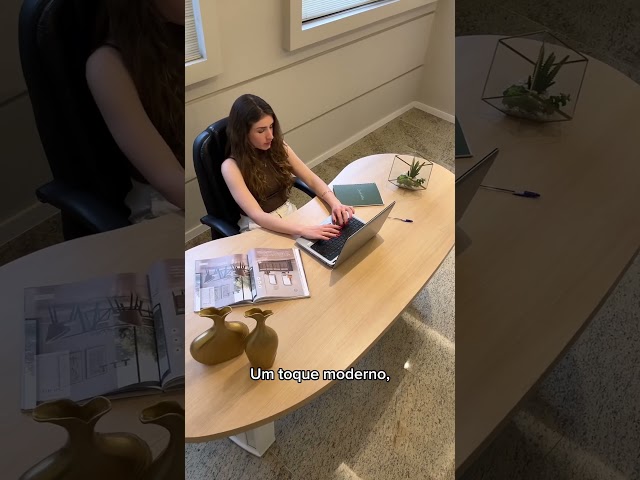 Mesa para Escritório Tamburato Organic Charuto/Preto - Artany Móveis