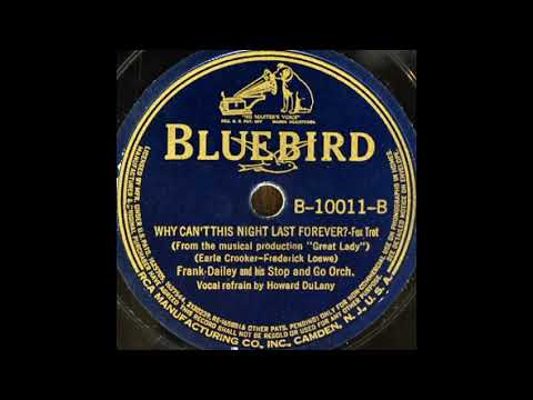 Frank Dailey & his Stop and Go Orchestra - Why Can't This Night Last Forever? (1938)