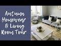 Autumn Homewear Haul Living Room Tour Navy Gold