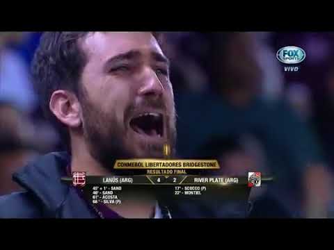 Final de partido Lanus 4 River 2, ultimos minutos y declaraciones de los jugadores