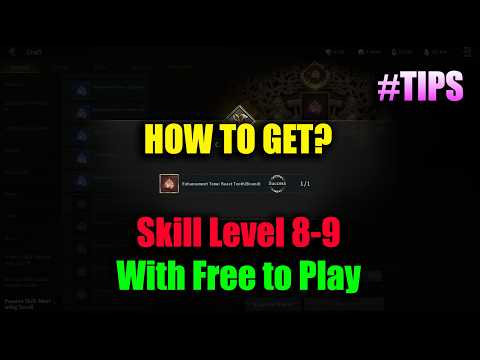 Legend of Ymir How to Get Skill Level 8 With Free to Play?