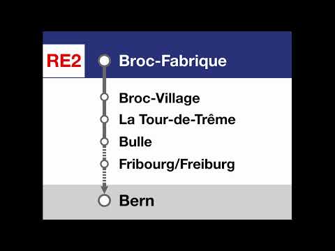 annonces TPF(CFF) » RE2 Bern — Broc-Fabrique (2023) | DOMINO | ChocolatExpress | SLBahnen