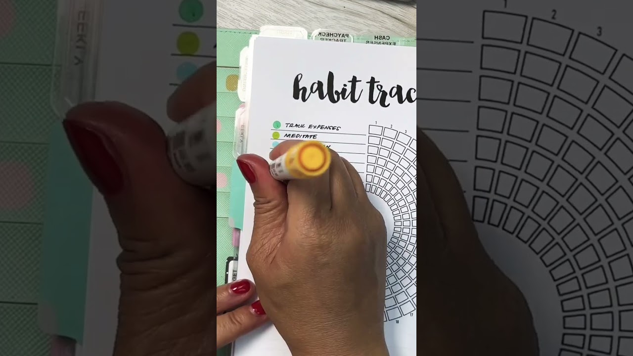 A habit tracker helps me be consistent, I can see my progress and helps me keep on track