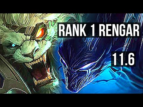 RENGAR vs NOCTURNE (JUNGLE) | Rank 1 Rengar, 800+ games, 3/1/3, Rank 29 | BR Challenger | v11.6