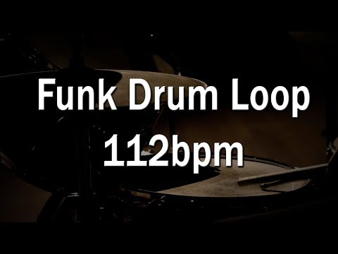 Funk Drum Loop for practice - 112bpm