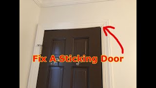 How To Fix A Sticking Door