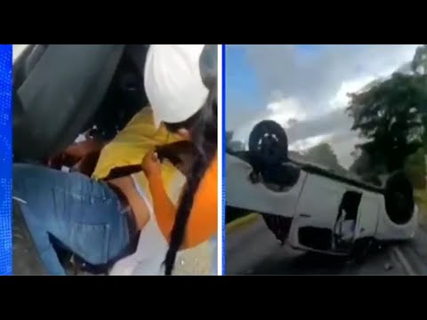 Accidente en Chinandega: Volcadura evita choque frontal tras reventón de llanta