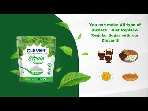 1 Kg Clever Stevia Low Calorie Sugar, Powder