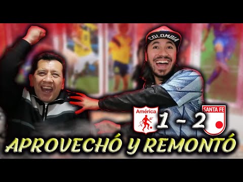 REACCIÓN AMÉRICA vs SANTA FE (1-2) Superliga BetPlay 2021 - Final Ida