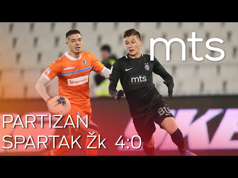 FK Partizan - FK Spartak Žk 4:0, Kup Srbije 1/8 finala, sezona 2019/20