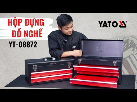 Ящик металлический YATO с 2 ящиками, 218x255x520 мм (YT-08872) Ящик металлический YATO с 2 ящиками, 218x255x520 мм (YT-08872)