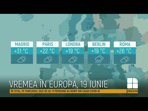 Cum va fi vremea, mâine, 19 iunie și câte grade vor indica termometrele