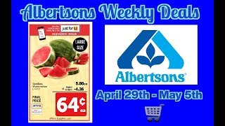 Albertsons Weekly Grocery Shopping Deals April 29th thru May 5th | Grocery Shopping Preparation