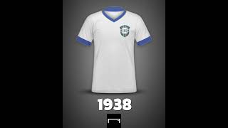 As camisas da seleção brasileira nas Copas do Mundo! 🇧🇷 #shorts