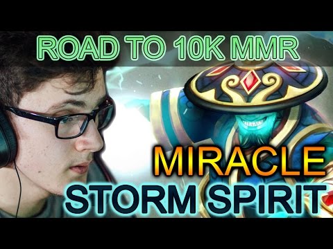 Miracle Dota 2 Highlights : Road to 10k MMR (Storm Spirit Plays)