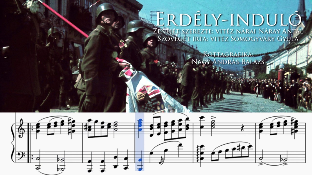 Erdély-induló  zongorára és énekhangra