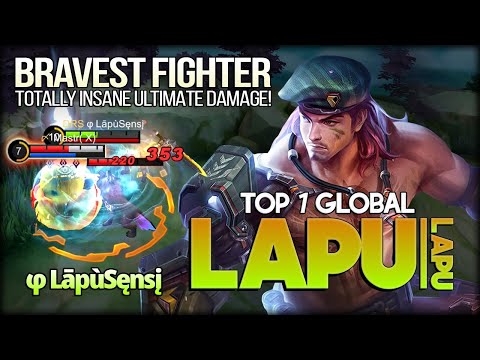 Powerful Bravest Fighter! φ LāpùSęnsį Top 1 Global Lapu-lapu - Mobile Legends: Bang Bang