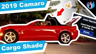 How to open the top on a 2019 chevy camaro convertible | Extend Cargo Shade Error