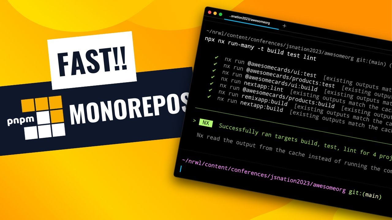 Lightning Fast PNPM Workspaces