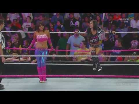 Raw 10/13/14 | AJ Lee & Layla vs. Paige & Alicia Fox