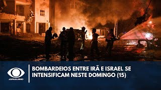 Bombardeios entre Irã e Israel se intensificam neste domingo (15)