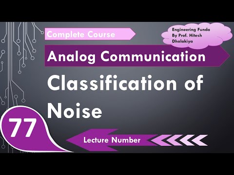 Classification of Noise in Communication system Communication Engineering by Engineering Funda