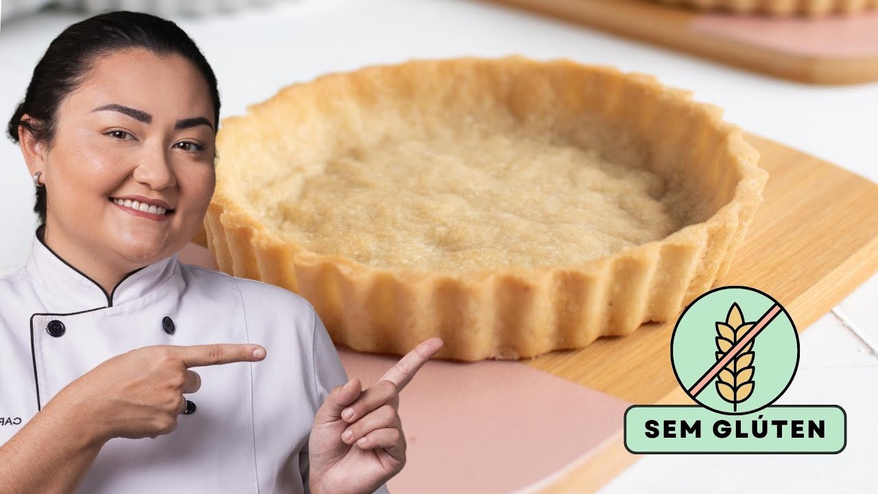 MASSA DE TORTA TIPO PODRE SEM GLÚTEN, SEM LACTOSE E VEGANA