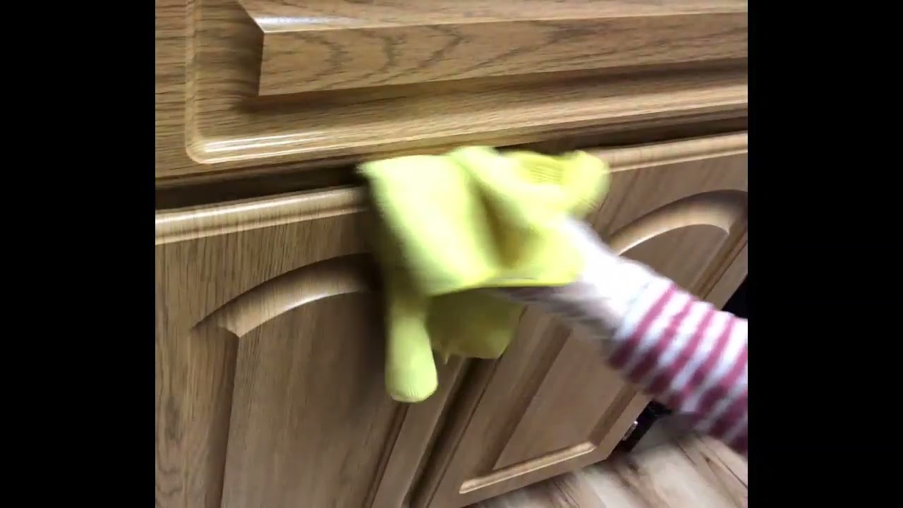 ASMR - Dusting Kitchen Cabinets
