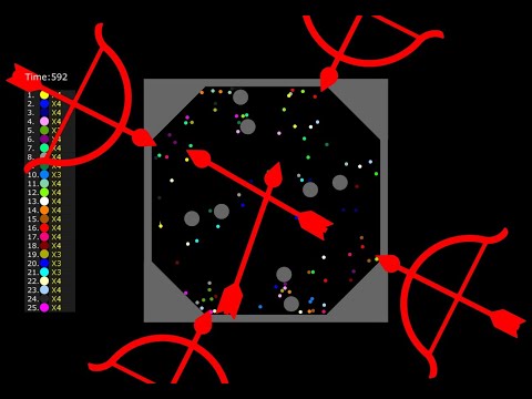 Survival Proliferation 96 - Marble Race in Algodoo