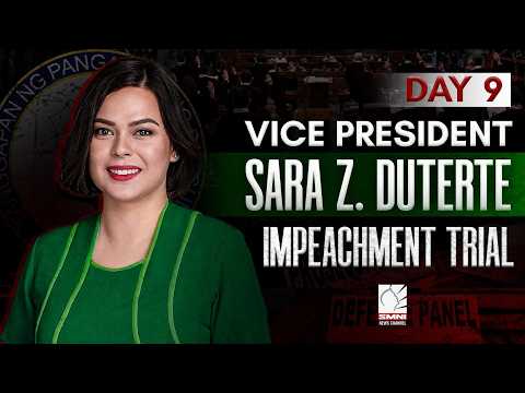 LIVE: SPECIAL COVERAGE | VP SARA DUTERTE IMPEACHMENT TRIAL - DAY 9 | JULY 22, 2026