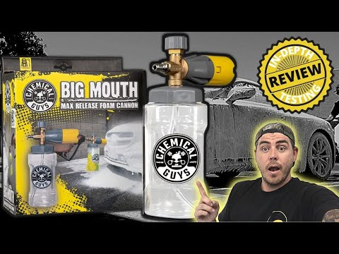 Chemical Guys BIG MOUTH Foam Cannon Review! Is it worth $90? | Car Wash Foam Cannon Test and Review!