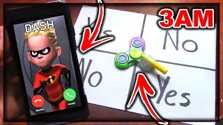 DO NOT PLAY CHARLIE CHARLIE FIDGET SPINNER WHEN CALLING DASH (FROM INCREDIBLES 2) AT 3AM!!