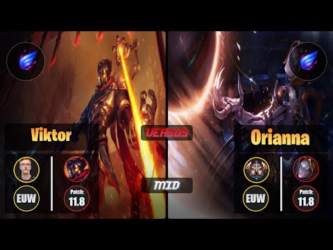 MagiFelix VIKTOR (Mid) [Phase Rush] VS ORIANNA - Challenger EUW Patch 11.8