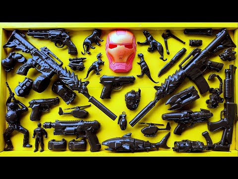 Cleans Hacker Weapon Box! Explosives and Dangerous Toy Guns - Sharp Karambit Knives Box of Toy Guns