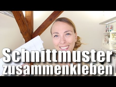 Schnittmuster (schneller) kleben - mit Anna von einfach nähen