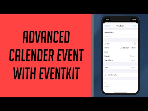How to create an Advanced Event with EventKit