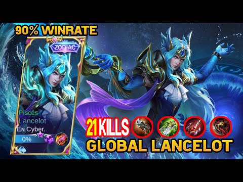 21 Kills - Global Lancelot - 90%Winrate - Cyber.