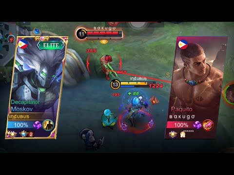 TOP GLOBAL MOSKOV! HOW TO CARRY YOUR PRACTICE JUNGLER AND DESTROY META PAQUITO! MLBB