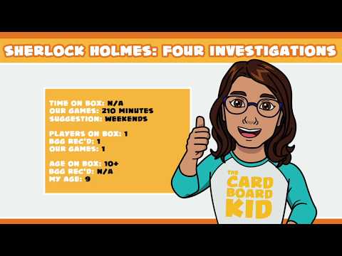 The Cardboard Kid - 080: Graphic Novel Adventures: Sherlock Holmes - Four Investigations
