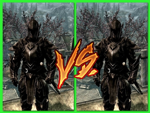 My own Ebony warrior build VS Ebony warrior (LEGENDARY) -【 Skyrim Special Edition 】