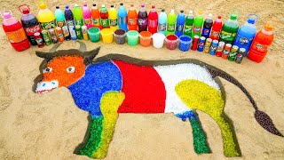 How to make Rainbow Cow with Orbeez Big Monster Fa