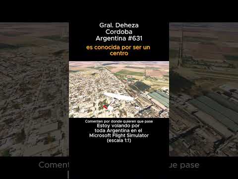 General Deheza, Cordoba desde el Microsoft Flight Simulator #generaldeheza #cordoba #msfs #joaha45
