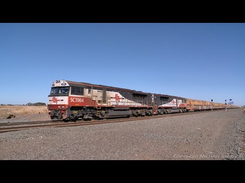 2PM9 SCT Freight With Containers & Boxcars - PoathTV Australian Trains & Railways
